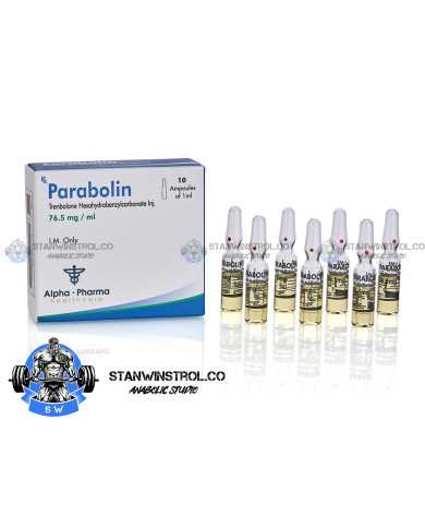 Parabolin (Trenbolone Hexahydrobenzylcarbonate) 76.5mg/1ml 10amps, Alpha Pharma Parabolin (Trenbolone Hexahydrobenzylcarbonate) 76.5mg/1ml 10amps, Alpha Pharma