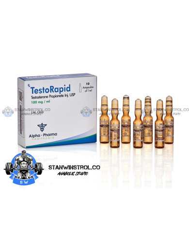 TestoRapid (Testosterone Propionate) 100mg/1ml 10 amps, Alpha Pharma