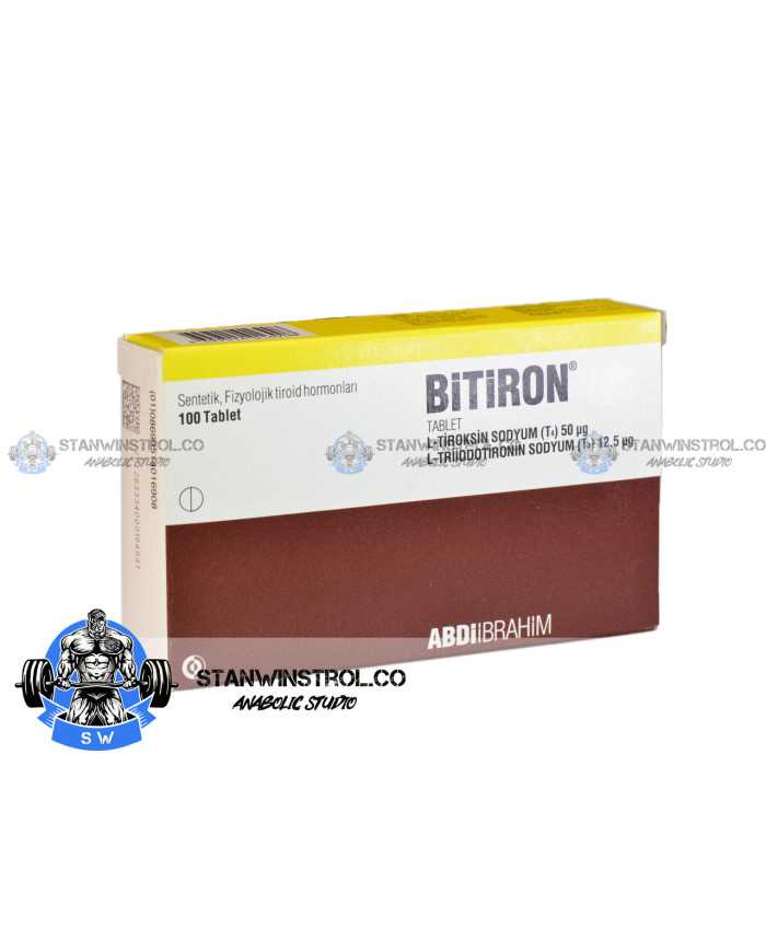 Bitiron(T4/T3 stack) 50mcg+12.5mcg 100tabs Abdi Ibrahim Turkey