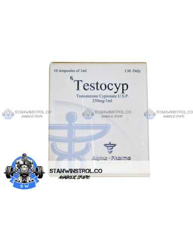 Testocyp (Testosterone Cypionate) 250mg/1ml 10amps, Alpha Pharma Testocyp (Testosterone Cypionate) 250mg/1ml 10amps, Alpha Pharma