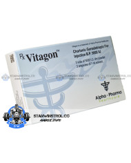 Vitagon (HCG - Human Chorionic Gonadotropin) 5000IU 3 vials, Alpha Pharma