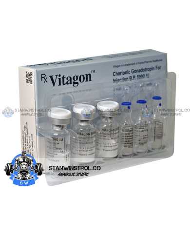 Vitagon (HCG - Human Chorionic Gonadotropin) 5000IU 3 vials, Alpha Pharma Vitagon (HCG - Human Chorionic Gonadotropin) 5000IU 3 vials, Alpha Pharma