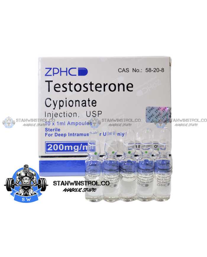 Testosterone Cypionate 200mg/1ml 10amps, ZPHC
