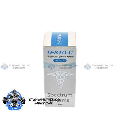 Testo C (Testosterone Cypionate) 250mg/1ml 10ml vial, Spectrum Pharma