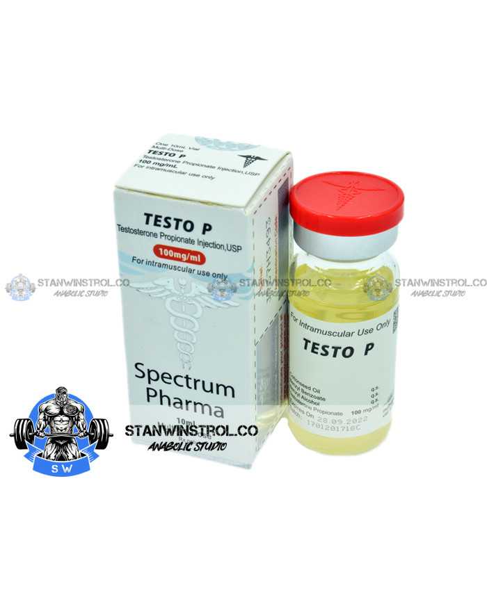 Testo P (Testosterone Propionate) 100mg/1ml 10ml vial, Spectrum Pharma