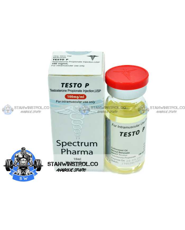 Testo P (Testosterone Propionate) 100mg/1ml 10ml vial, Spectrum Pharma