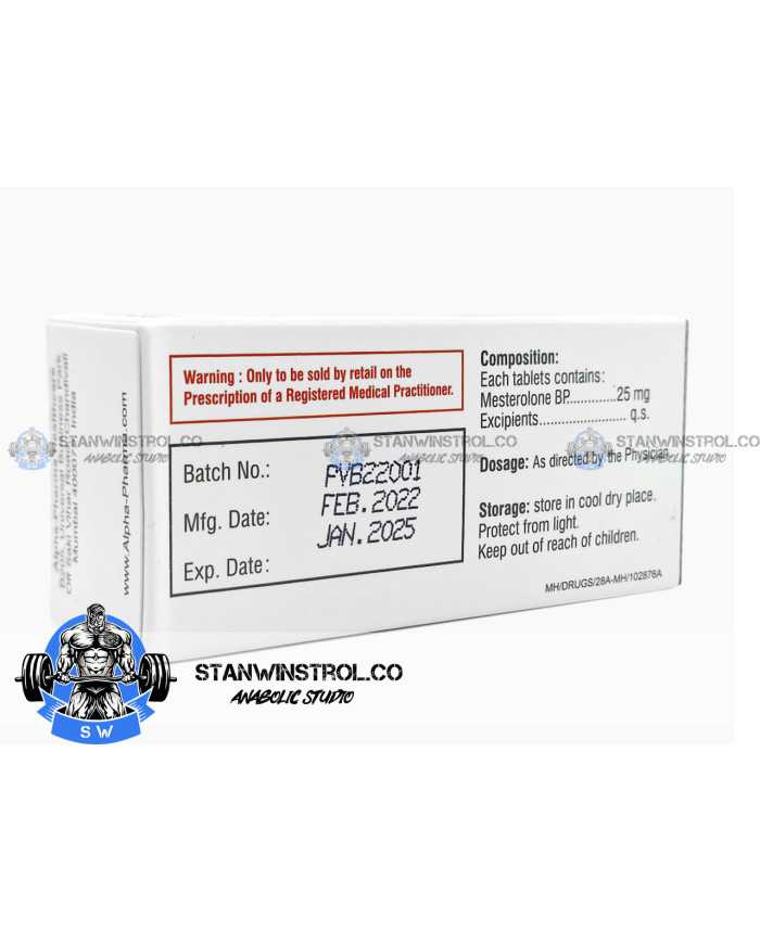 Provibol (Mesterolone) 25mg 50tabs, Alpha Pharma