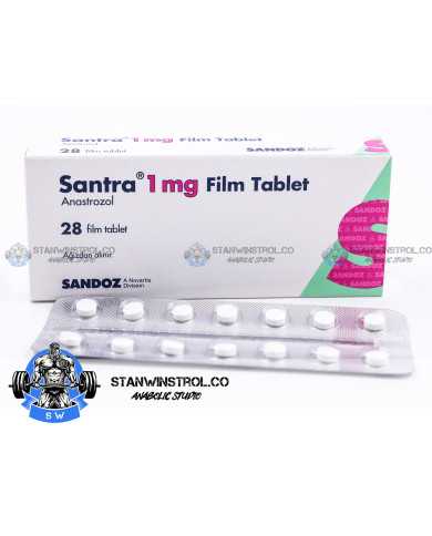 Santra (Anastrozole) 1mg, 28tabs Sandoz, Turkey