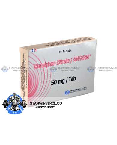 Clomiphene Citrate (Clomid) 50mg 24tabs, Anfarm